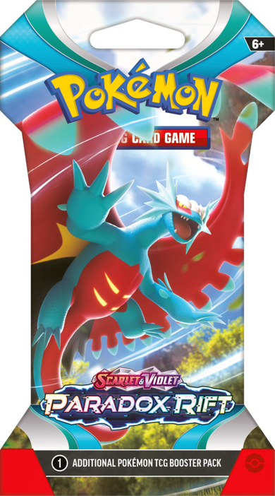Pokemon TCG: Scarlet and Violet, Paradox Rift, Sleeved Booster, gra karciana, dodatek, 1 szt.