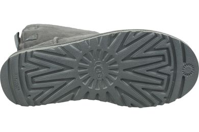 Półbuty damskie, szare, UGG Bailey Bow II