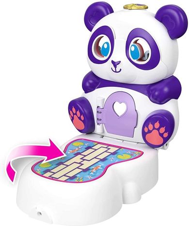 Polly Pocket, Otwórz i przekręć, zestaw z laleczką i zwierzątkiem, panda