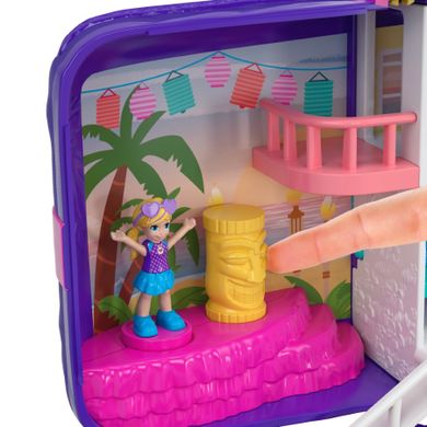 Polly Pocket, plaża w plecaku, zestaw z laleczkami i akcesoriami