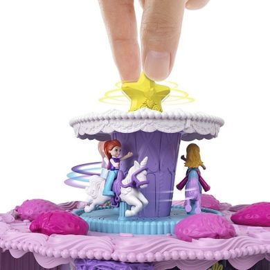Polly Pocket, Tort urodzinowy, zestaw z laleczkami i akcesoriami