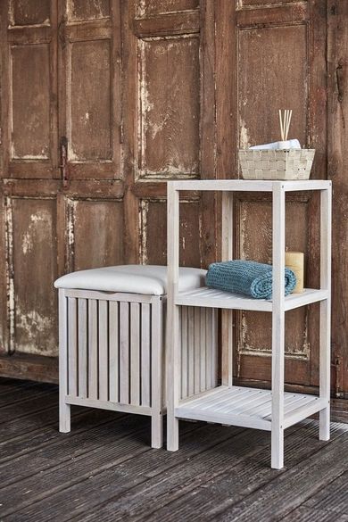 Pufa kosz na pranie 2w1, Norway white