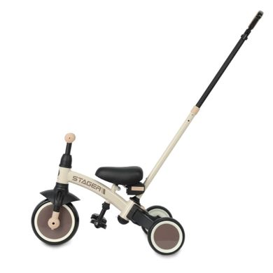 Qplay, Stager, rowerek 3-kołowy 3w1, Brown