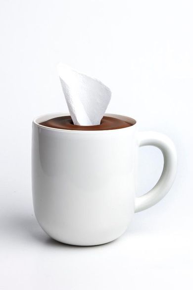 Qualy, Maximug, podajnik na chusteczki, biało-brązowy