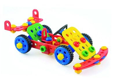 Quercetti, Tecno Toolbox, zestaw konstrukcyjny, 128 elementów