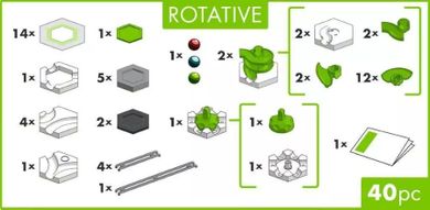 Ravensburger, GraviTrax, GO Rotative, zestaw startowy