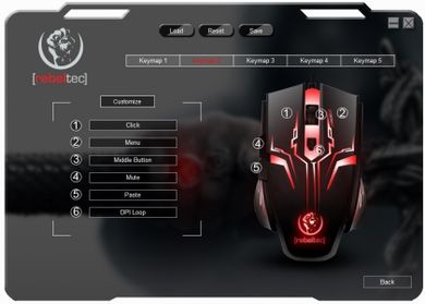Rebeltec, mysz optyczna gamingowa USB HUNTER