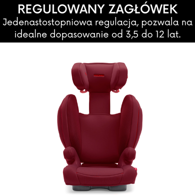 Recaro, Monza Nova 2 Seatfix, fotelik samochodowy, 15-36 kg, Select Garnet Red