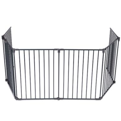 Ricokids, kojec dla dzieci, metalowy, 6-paneli, czarny