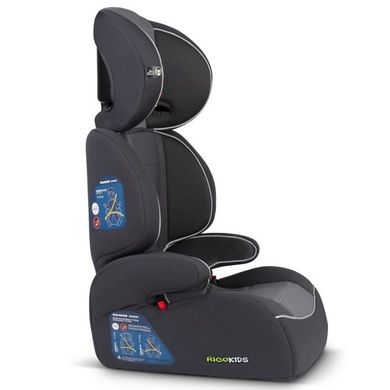 Ricokids, Sandro, fotelik samochodowy, 15-36 kg, szary