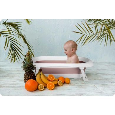 Ricokids, wanienka składana dla niemowląt, RK-281, biało-różowa