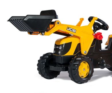 Rolly Toys, traktor Rolly Kid JCB, z łyżką i przyczepą, 023837