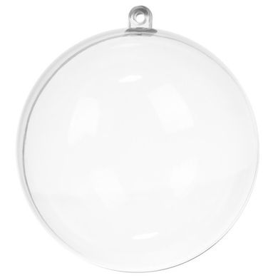 Ruhhy, bombki przezroczyste, 10 cm, 10 szt.