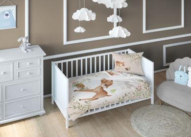 Sarenka, 2-częściowy komplet pościeli, beż, 100-135 cm