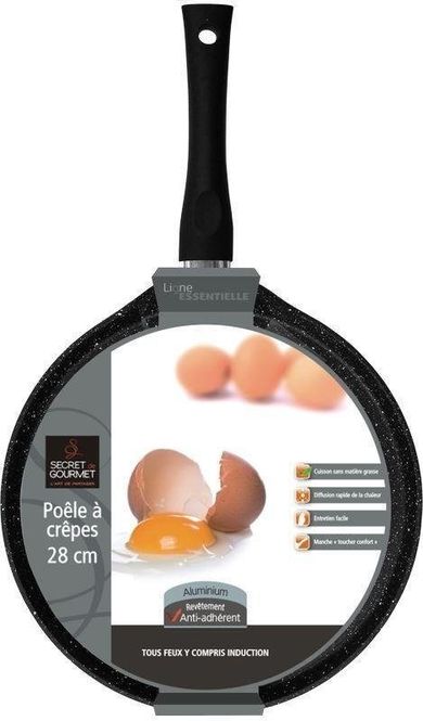 Secret de Gourmet, patelnia do naleśników z powłoką marmurową Ø 28 cm