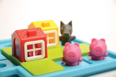 Smart Games – Trzy Małe świnki (I Tre Porcellini) – Gioco Di Logica Per Bambini, Multilivello, Gioco Da Viaggio
