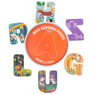 Smiki, Moje ogromne puzzle, Litery, puzzle, 52 elementy