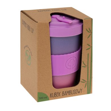 Smiki, podróżny kubek bambusowy, 500 ml