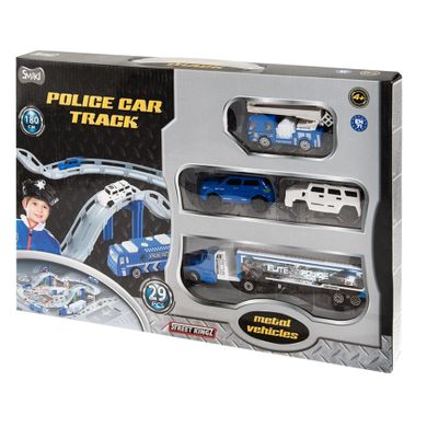Smiki, Police Car Track, tor samochodowy z pojazdami, 180 cm