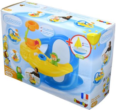 Smoby, Cotoons, fotelik do kąpieli, 2w1, niebieski