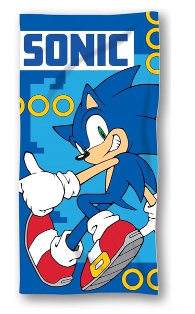 Sonic the Hedgehog, ręcznik bawełniany, 70-140 cm
