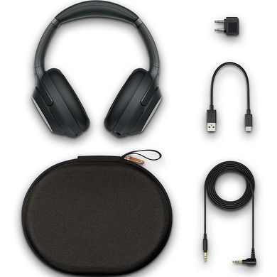 Sony, słuchawki bezprzewodowe, WH-1000XM3, czarne