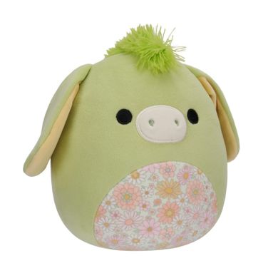 Squishmallows, Little Plush, Juniper Green Donkey, zielony osiołek, maskotka, 19 cm