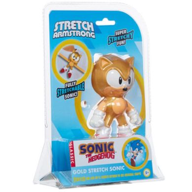 Stretch, Sonic, złota figurka rozciągliwa