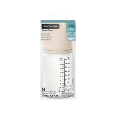 Suavinex, butelka Zero Zero, przepływ wolny, light, 270 ml