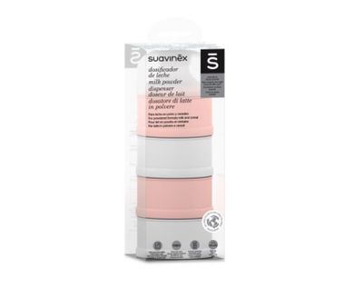 Suavinex, Hygge Baby, pojemnik na mleko w proszku, różowy