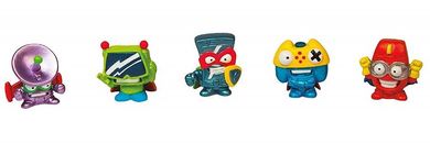 SuperZings, Cyber Squad, metalizowane pudełko i 5 figurek, zestaw