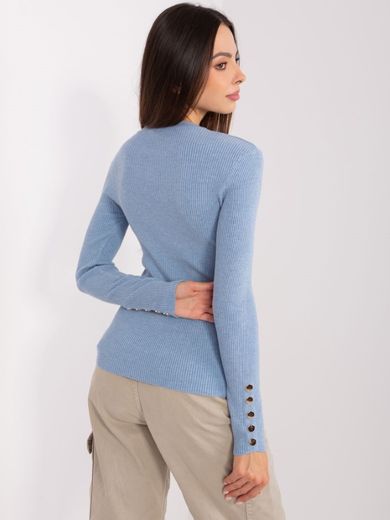 Sweter damski, niebieski, P-M