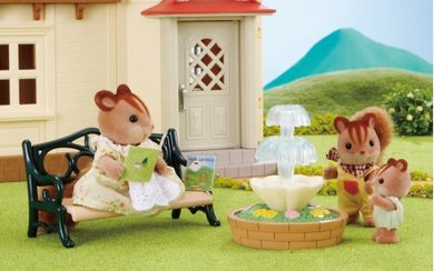 Sylvanian Families, ławka i fontanna, 4535