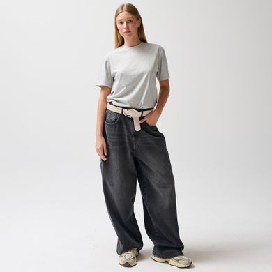 Szara koszulka basic z bawełny czesanej NOWEAR