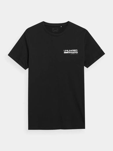 T-shirt męski, czarny, 4F