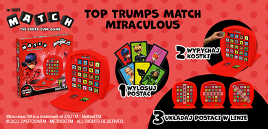 Top Trumps Match, Miraculous, gra logiczna