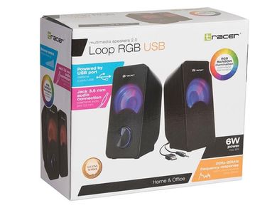 Tracer, głośniki 2.0, Loop RGB USB TRAGLO46366