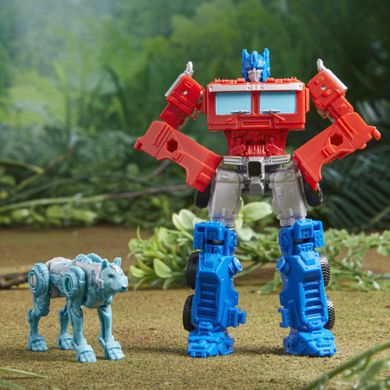 Transformers, Rise of the Beasts, Beast Weaponizer, Optimus Prime i Chainclaw, figurki, 8 i 13 cm, 2 szt.