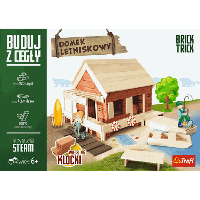 Trefl, Buduj z cegły, Domek Letniskowy, zestaw kreatywny