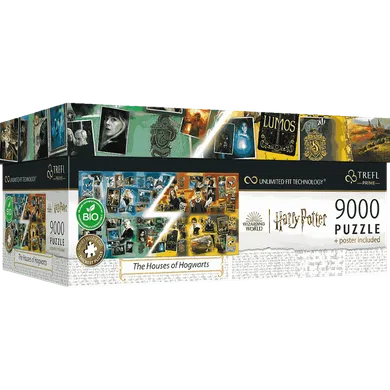 Trefl, Harry Potter, The Houses of Hogwarts, puzzle, 9000 elementów