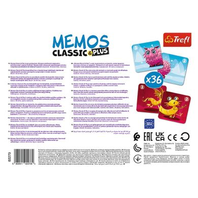 Trefl, Memos Classic & Plus, Cute monsters, gra familijna