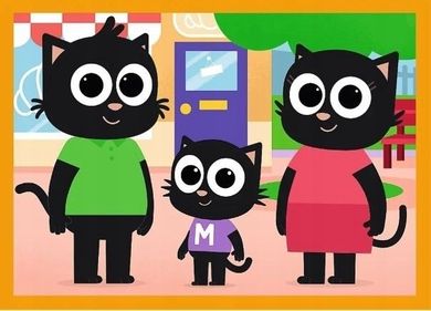 Trefl, Poznaj Milo i jego przyjaciół, puzzle 4w1, 61 elementów