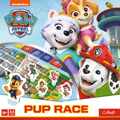 Trefl, Psi Patrol, Pup Race, Wyścig Piesków, gra familijna