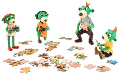 Trefl, Rodzina Treflików, Trefliki poznają cyferki, puzzle edukacyjne, 30 elementów