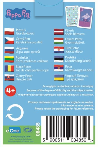 Trefl, Świnka Peppa, Piotruś, gra karciana