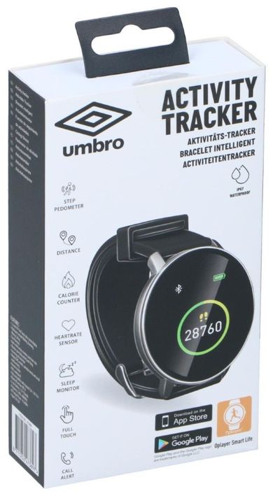 Umbro, zegarek monitorujący, okrągły, czarny
