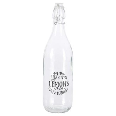 Vilde, butelka szklana na lemoniadę, z korkiem na klips, 970 ml