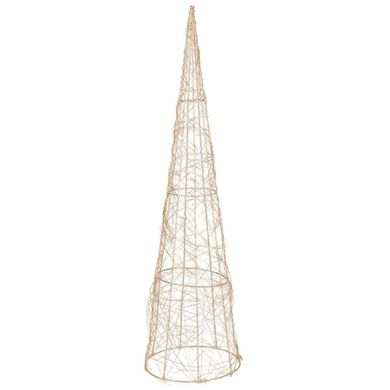 Vilde, choinka świecąca stożek, złota, 30 LED, 60 cm