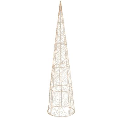 Vilde, choinka świecąca stożek, złota, 40 LED, 80 cm