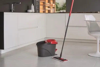 Vileda, Ultramat Turbo, mop płaski, w zestawie z wiadrem, 163425